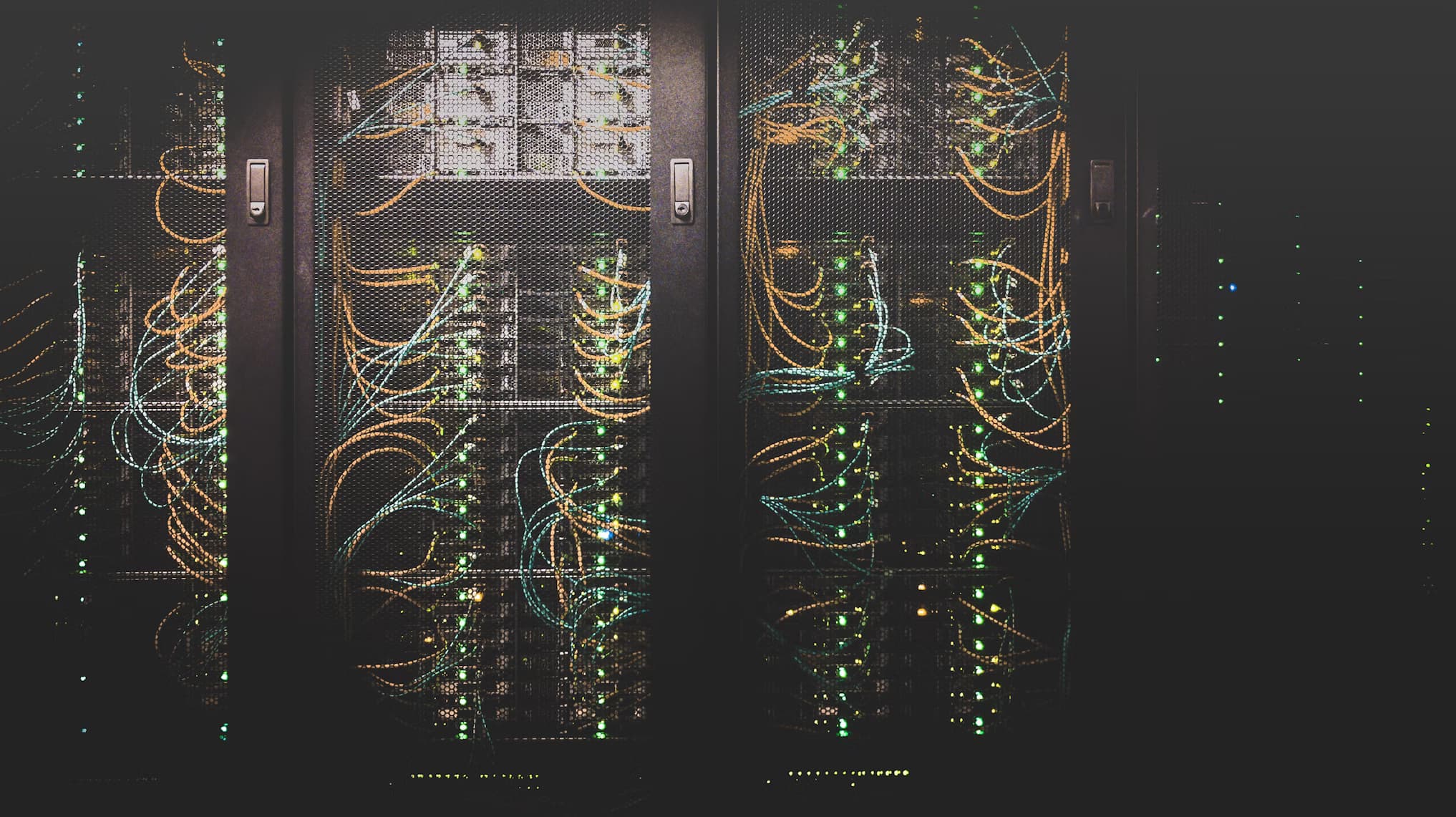 A visualization of connected data points representing a knowledge graph